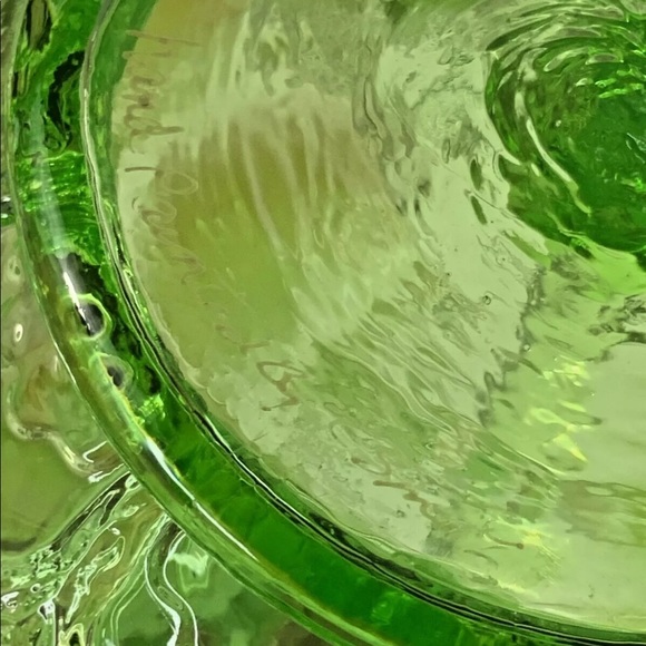 Fenton Apple Tree Pitcher 4 Tumblers Signed Green Stunning Set #N101 - Picture 8 of 10